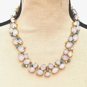 Real Collectibles by Adrienne cabachon necklace blue stones & faux diamonds